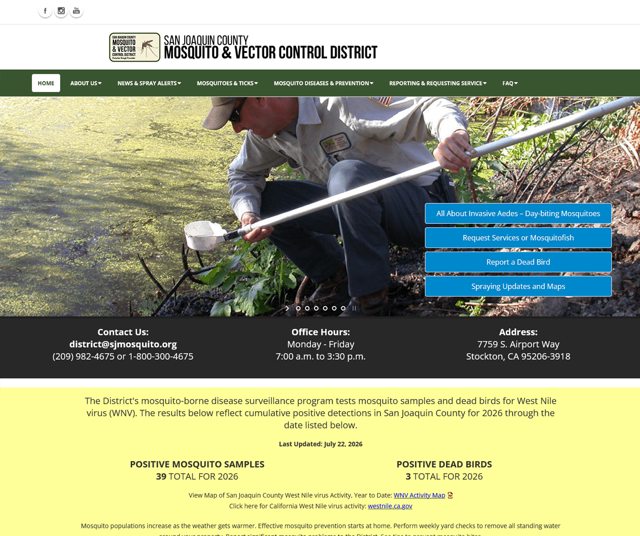 San Joaquin County Mosquito & Vector Control District